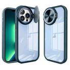 For iPhone 13 Pro Round Camshield TPU Hybrid PC Phone Case(Blue) - 1