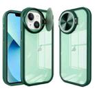 For iPhone 13 Round Camshield TPU Hybrid PC Phone Case(Green) - 1
