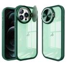 For iPhone 12 Pro Round Camshield TPU Hybrid PC Phone Case(Green) - 1