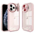 For iPhone 11 Pro Max Round Camshield TPU Hybrid PC Phone Case(Pink) - 1