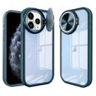 For iPhone 11 Pro Max Round Camshield TPU Hybrid PC Phone Case(Blue) - 1