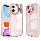 For iPhone 11 Round Camshield TPU Hybrid PC Phone Case(Pink) - 1