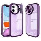 For iPhone 11 Round Camshield TPU Hybrid PC Phone Case(Purple) - 1