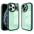 For iPhone 11 Pro Round Camshield TPU Hybrid PC Phone Case(Green) - 1