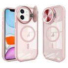 For iPhone 11 Round Camshield MagSafe TPU Hybrid PC Phone Case(Pink) - 1