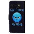 For Google Pixel 9a Coloured Drawing Flip Leather Phone Case(Anger) - 3