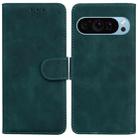 For Google Pixel 9 Pro Skin Feel Pure Color Flip Leather Phone Case(Green) - 1