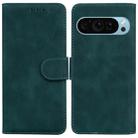 For Google Pixel 9 Skin Feel Pure Color Flip Leather Phone Case(Green) - 1