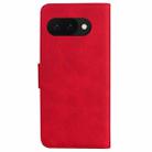 For Google Pixel 9a Skin Feel Pure Color Flip Leather Phone Case(Red) - 3