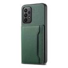 For Samsung Galaxy A23 Calf Texture Card Bag Design Full Coverage Phone Case(Green) - 1