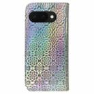 For Google Pixel 9a Colorful Magnetic Buckle Leather Phone Case(Silver) - 3