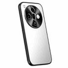 For OPPO Find X7 R-JUST RJ-61 Electroplating Frosted TPU + PC Phone Case(Silver) - 1