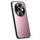 For OPPO Find X7 R-JUST RJ-61 Electroplating Frosted TPU + PC Phone Case(Pink) - 1