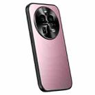 For OPPO Find X6 R-JUST RJ-61 Electroplating Frosted TPU + PC Phone Case(Pink) - 1