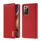 For Samsung Galaxy Note20 Ultra DUX DUCIS WISH Series TPU + PU + Leather Case with Card Slots & Wallet(Red) - 1