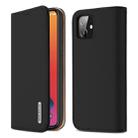 For iPhone 12 mini DUX DUCIS WISH Series TPU + PU + Leather Case with Card Slots & Wallet(Black) - 1