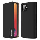 For iPhone 12 / 12 Pro DUX DUCIS WISH Series TPU + PU + Leather Case with Card Slots & Wallet(Black) - 1