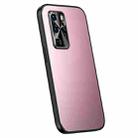 For Huawei P40 R-JUST RJ-61 Electroplating Frosted TPU + PC Phone Case(Pink) - 1