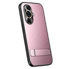 For Huawei nova 11 R-JUST RJ-61 Electroplating Frosted TPU + PC Phone Case with Holder(Pink) - 1