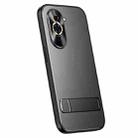 For Huawei nova 10 R-JUST RJ-61 Electroplating Frosted TPU + PC Phone Case with Holder(Grey) - 1