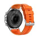LEMFO K52 1.39 inch IPS Square Screen Smart Watch Supports Bluetooth Calls(Silver Orange) - 3