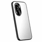 For Honor 100 Pro R-JUST RJ-61 Electroplating Frosted TPU + PC Phone Case(Silver) - 1