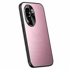 For Honor 100 Pro R-JUST RJ-61 Electroplating Frosted TPU + PC Phone Case(Pink) - 1