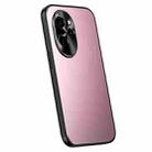 For Honor 100 R-JUST RJ-61 Electroplating Frosted TPU + PC Phone Case(Pink) - 1