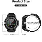 LOKMAT ATTACK 2 Pro 1.39 inch BT5.1 Smart Sport Watch, Support Bluetooth Call / Sleep / Heart Rate / Blood Pressure Health Monitor(Silver Black) - 3