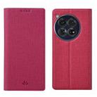 For OnePlus 12 ViLi DMX Series Shockproof TPU + PU Leather Magnetic Attraction Horizontal Flip Case(Rose Red) - 1