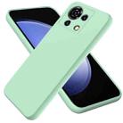 For ZTE Blade V50 Vita Pure Color Liquid Silicone Shockproof Phone Case(Green) - 1