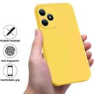 For ZTE Axon 60 Lite Pure Color Liquid Silicone Shockproof Phone Case(Yellow) - 2