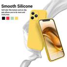 For ZTE Axon 60 Lite Pure Color Liquid Silicone Shockproof Phone Case(Yellow) - 3