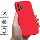 For ZTE Axon 60 Lite Pure Color Liquid Silicone Shockproof Phone Case(Red) - 2