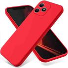 For ZTE Axon 60 Pure Color Liquid Silicone Shockproof Phone Case(Red) - 1