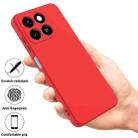 For ZTE Blade A55 / A35 Pure Color Liquid Silicone Shockproof Phone Case(Red) - 2