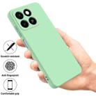 For ZTE Blade A55 / A35 Pure Color Liquid Silicone Shockproof Phone Case(Green) - 2