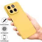For ZTE Axon 70 / Blade V70 Solid Color Liquid Silicone Dropproof Full Coverage Phone Case(Yellow) - 2