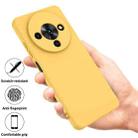 For ZTE Blade A76 5G Solid Color Liquid Silicone Dropproof Full Coverage Phone Case(Yellow) - 2