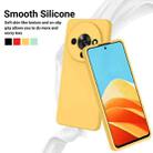 For ZTE Blade A76 5G Solid Color Liquid Silicone Dropproof Full Coverage Phone Case(Yellow) - 3
