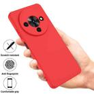 For ZTE Blade A76 5G Solid Color Liquid Silicone Dropproof Full Coverage Phone Case(Red) - 2