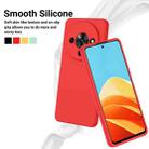 For ZTE Blade A76 5G Solid Color Liquid Silicone Dropproof Full Coverage Phone Case(Red) - 3
