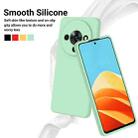 For ZTE Blade A76 5G Solid Color Liquid Silicone Dropproof Full Coverage Phone Case(Green) - 3