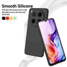 For ZTE Blade V70 Max Solid Color Liquid Silicone Dropproof Full Coverage Phone Case(Black) - 3