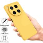 For ZTE Blade V70 Max Solid Color Liquid Silicone Dropproof Full Coverage Phone Case(Yellow) - 2