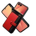 For Samsung Galaxy Z Flip7 5G Crossbody Color Matching Folding Phone Case(Red) - 3