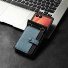 For Samsung Galaxy Z Flip7 5G Crossbody Color Matching Folding Phone Case(Sky Blue) - 2