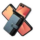 For Samsung Galaxy Z Flip7 5G Crossbody Color Matching Folding Phone Case(Sky Blue) - 3