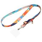 Adjustable Crossbody Mobile Phone Wide Long Lanyard(Colorful Canvas Pattern) - 1