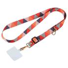 Adjustable Crossbody Mobile Phone Wide Long Lanyard(Red Triangle) - 1